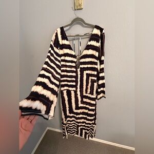 Runaway The Label Seven Wonders Noir Print Ring Detail Dress XL